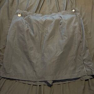 Black Skirt with Button Details